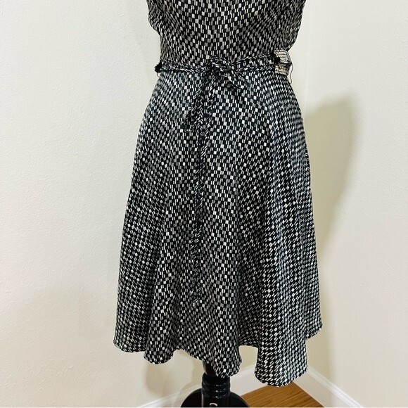 NWT Burning Torch Sleeveless Silk Dress with Sequin Belt in Women's Size XS - Picture 10 of 12